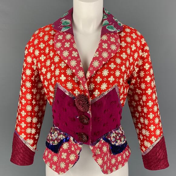 LOUIS VUITTON Size 6 Multi-Color Embroidered Polyester Blend Jacket - Picture 1 of 1